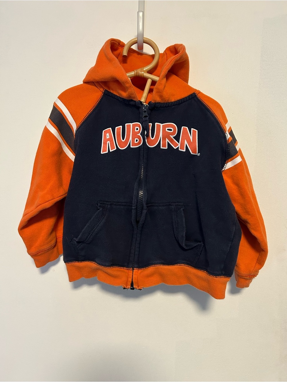 Auburn Kids Toddler Navy and Orange Hoodie - 4T